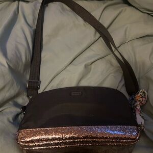 Like new condition brown lug crossbody purse